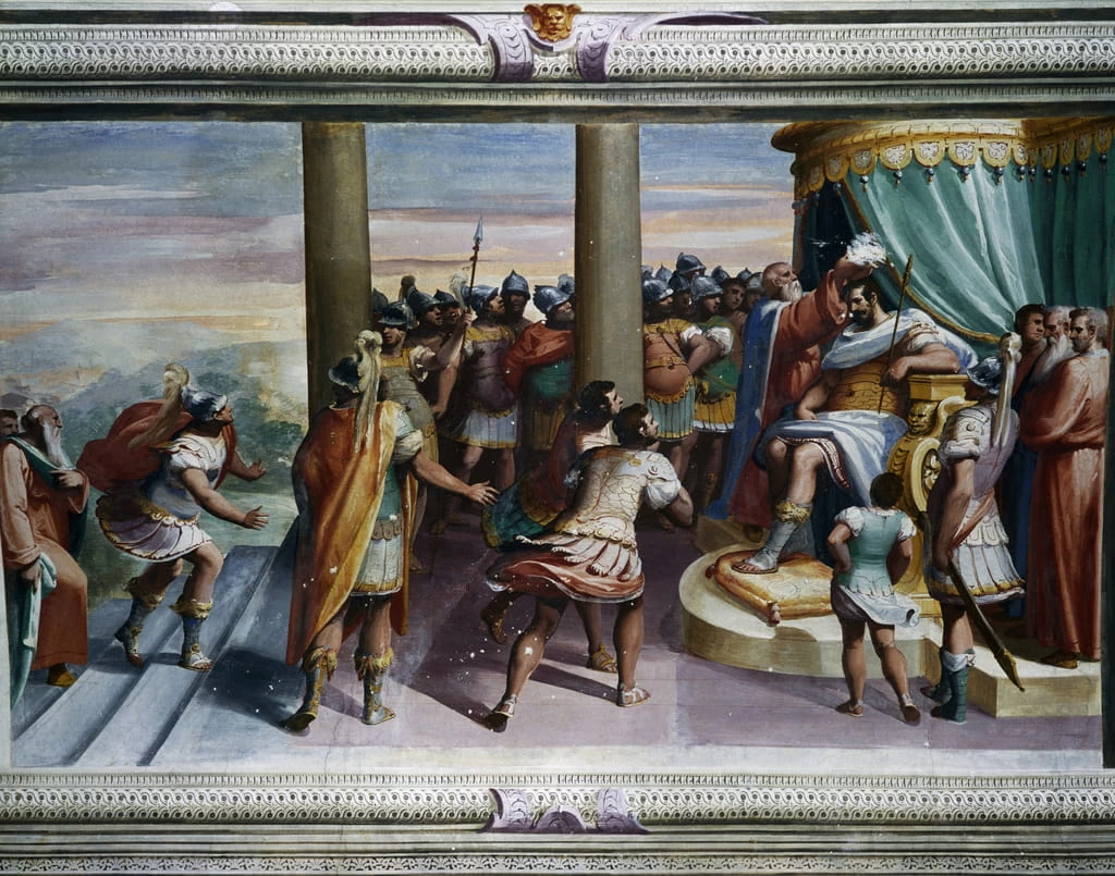 Villa Imperiale di Terralba, Genova - Ratto delle Sabine, dettaglio 1